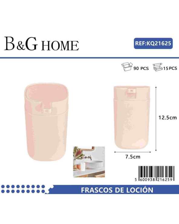 Θήκες κρεμοσάπουνου Dispenser πλαστικές - Σετ 5pcs - Light Pink