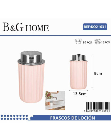 Θήκες κρεμοσάπουνου Dispenser πλαστικές - Σετ 5pcs - Light Pink