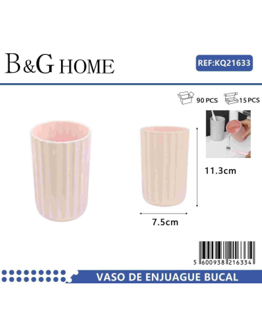 Θήκες οδοντόβουρτσας πλαστικές σε σετ 5Χ - Light Pink