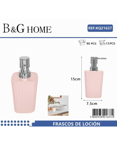 Θήκες κρεμοσάπουνου Dispenser πλαστικές - Σετ 5pcs - Light Pink