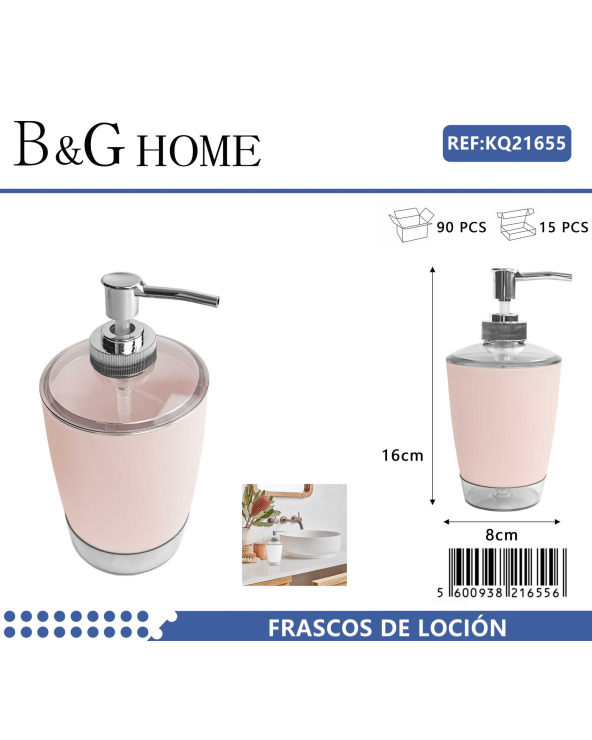 Θήκες κρεμοσάπουνου Dispenser πλαστικές - Σετ 5pcs - Light Pink