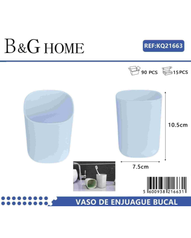 Θήκες οδοντόβουρτσας πλαστικές σε σετ 5Χ - Light Blue