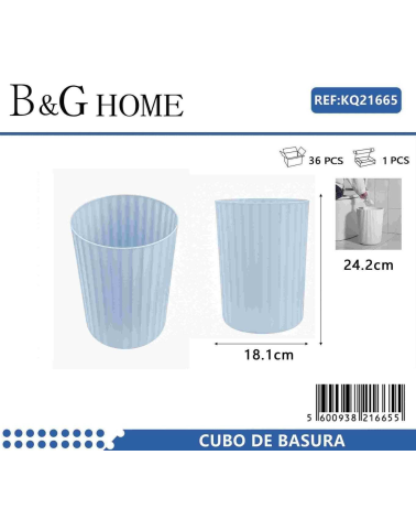 Κάδος απορριμμάτων μπάνιου πλαστικός - Light Blue