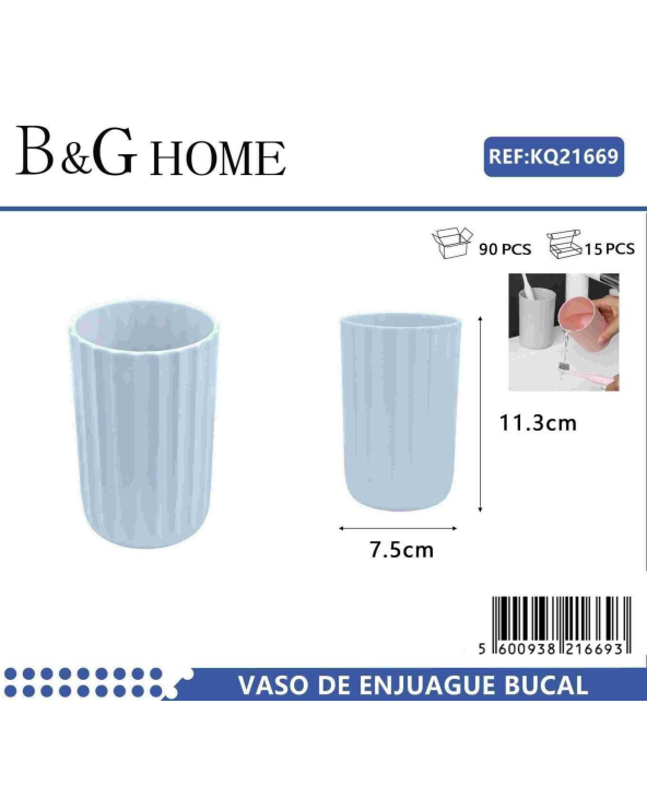 Θήκες οδοντόβουρτσας πλαστικές σε σετ 5Χ - Light Blue