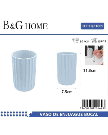 Θήκες οδοντόβουρτσας πλαστικές σε σετ 5Χ - Light Blue