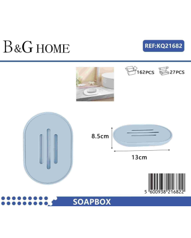 Σαπουνοθήκες μπάνιου πλαστικές - Σετ 5pcs - Light Blue