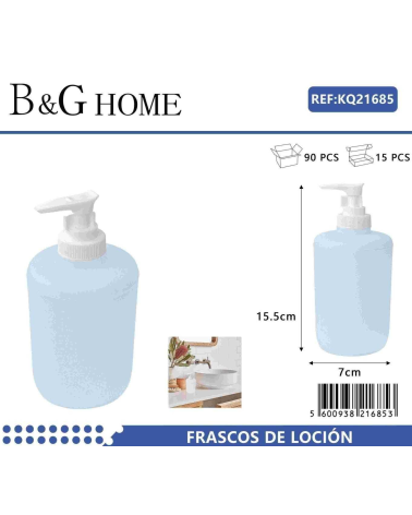 Θήκες κρεμοσάπουνου Dispenser πλαστικές - Σετ 5pcs - Light Blue