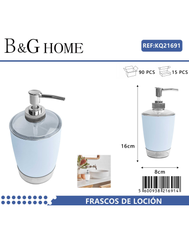 Θήκες κρεμοσάπουνου Dispenser πλαστικές - Σετ 5pcs - Light Blue