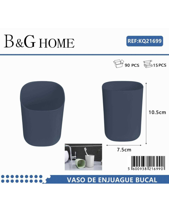 Θήκες οδοντόβουρτσας πλαστικές σε σετ 5Χ - Blue