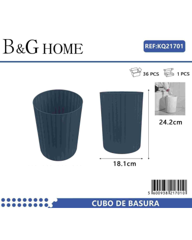 Κάδος απορριμμάτων μπάνιου πλαστικός - Blue