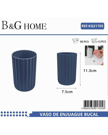 Θήκες οδοντόβουρτσας πλαστικές σε σετ 5Χ - Blue