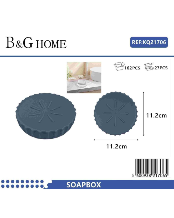 Σαπουνοθήκες μπάνιου πλαστικές - Σετ 9pcs - Blue