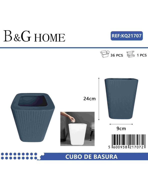 Κάδος απορριμμάτων μπάνιου πλαστικός - Blue