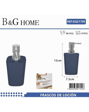 Θήκες κρεμοσάπουνου Dispenser πλαστικές - Σετ 5pcs - Blue