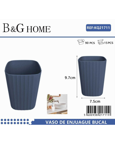 Θήκες οδοντόβουρτσας πλαστικές σε σετ 5Χ - Blue