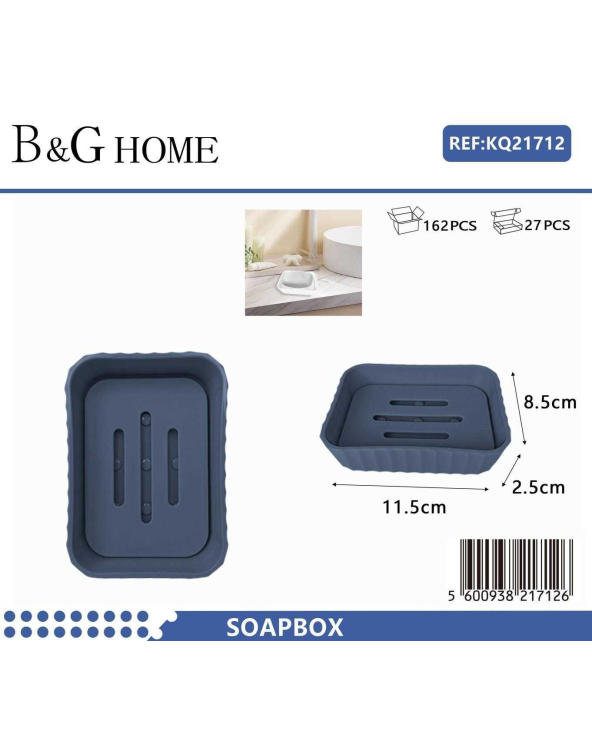 Σαπουνοθήκες μπάνιου πλαστικές - Σετ 5pcs - Blue