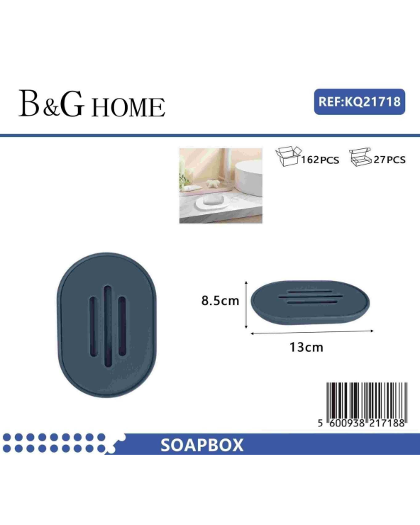 Σαπουνοθήκες μπάνιου πλαστικές - Σετ 5pcs - Blue