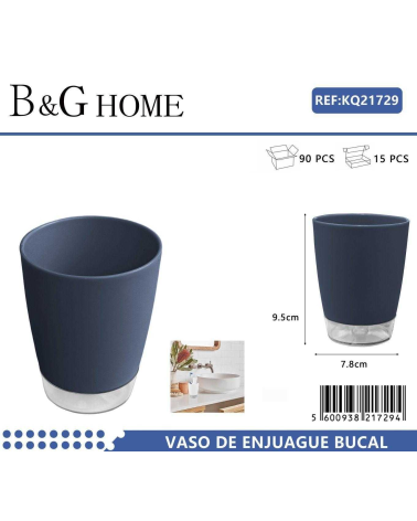 Θήκες οδοντόβουρτσας πλαστικές σε σετ 5Χ - Blue