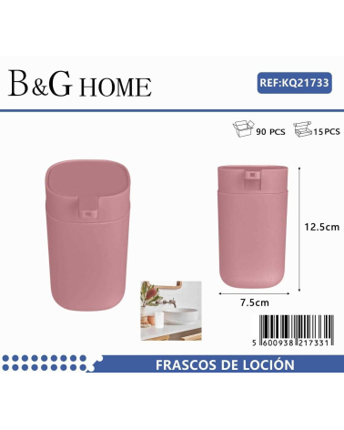 Θήκες κρεμοσάπουνου Dispenser πλαστικές - Σετ 5pcs - Pink