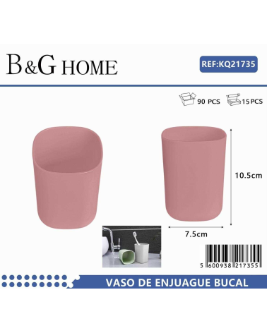 Θήκες οδοντόβουρτσας πλαστικές σε σετ 5Χ -  Pink