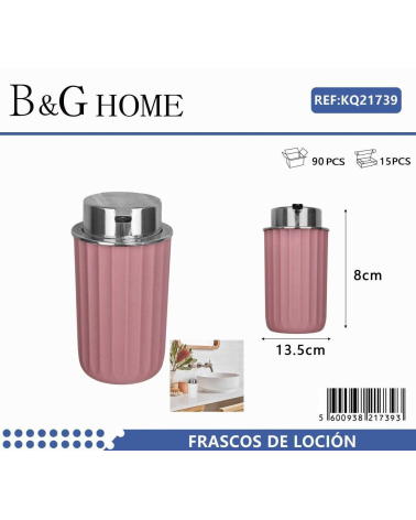 Θήκες κρεμοσάπουνου Dispenser πλαστικές - Σετ 5pcs - Pink