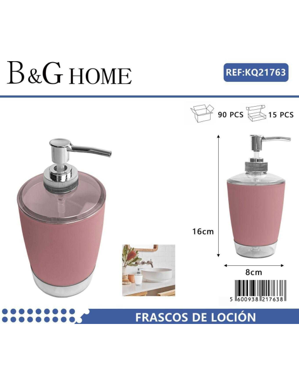 Θήκες κρεμοσάπουνου Dispenser πλαστικές - Σετ 5pcs - Pink