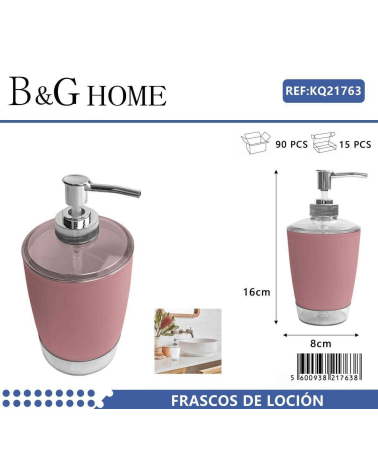 Θήκες κρεμοσάπουνου Dispenser πλαστικές - Σετ 5pcs - Pink