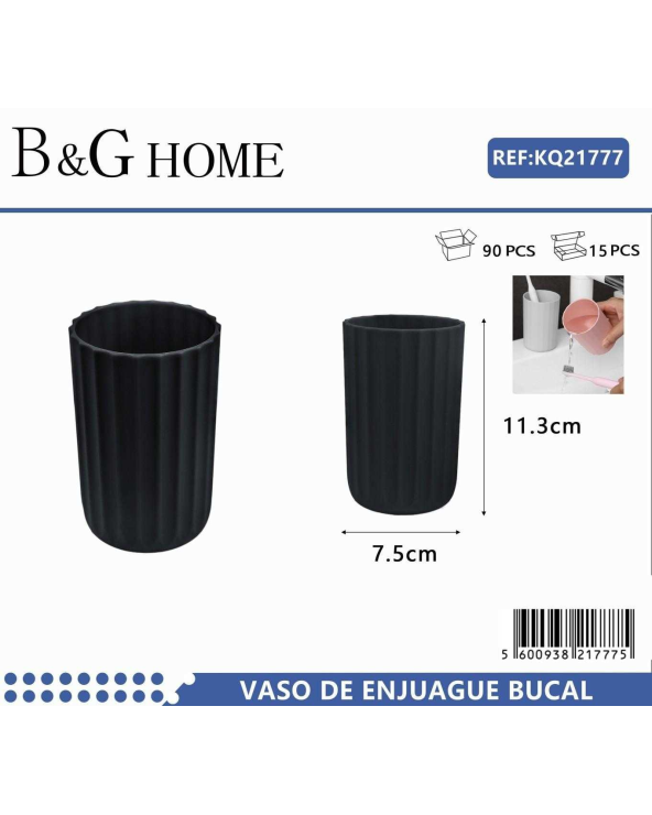 Θήκες οδοντόβουρτσας πλαστικές σε σετ 5Χ - Black