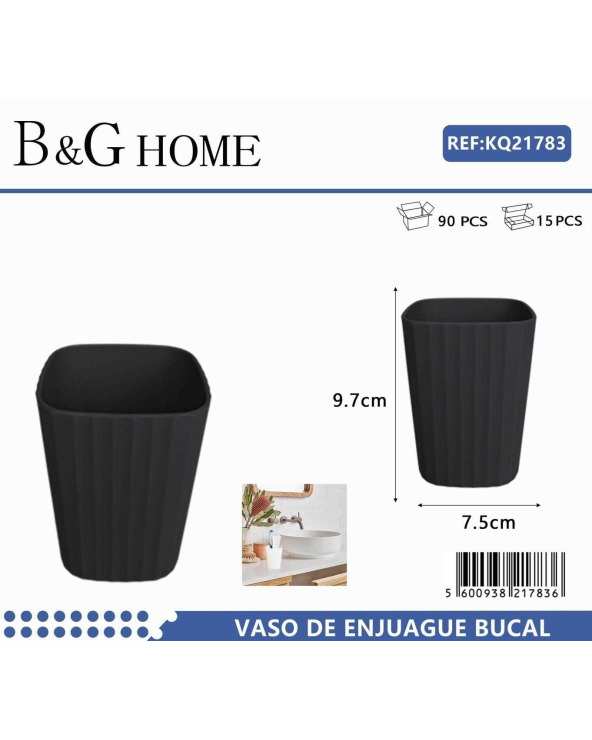 Θήκες οδοντόβουρτσας πλαστικές σε σετ 5Χ - Black