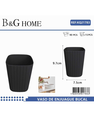 Θήκες οδοντόβουρτσας πλαστικές σε σετ 5Χ - Black