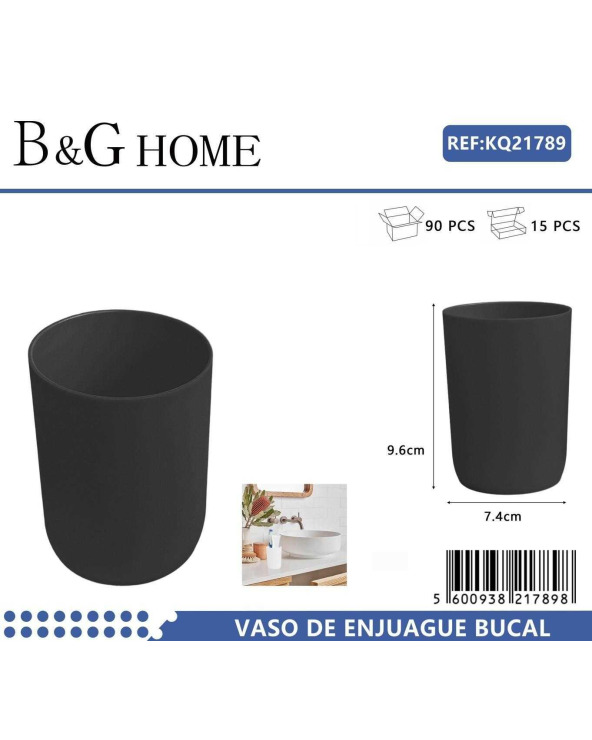 Θήκες οδοντόβουρτσας πλαστικές σε σετ 5Χ - Black