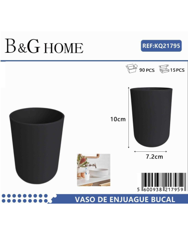 Θήκες οδοντόβουρτσας πλαστικές σε σετ 5Χ - Black