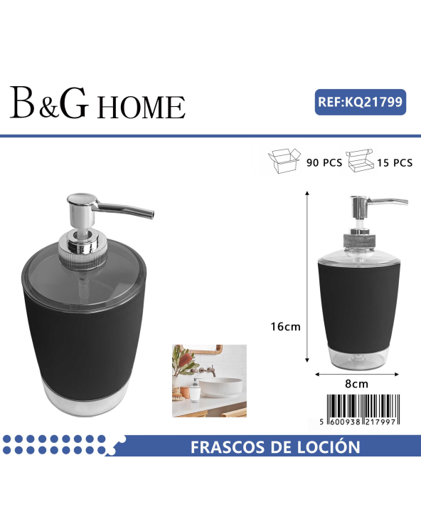 Θήκες κρεμοσάπουνου Dispenser πλαστικές - Σετ 5pcs - Black