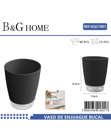 Θήκες οδοντόβουρτσας πλαστικές σε σετ 5Χ - Black