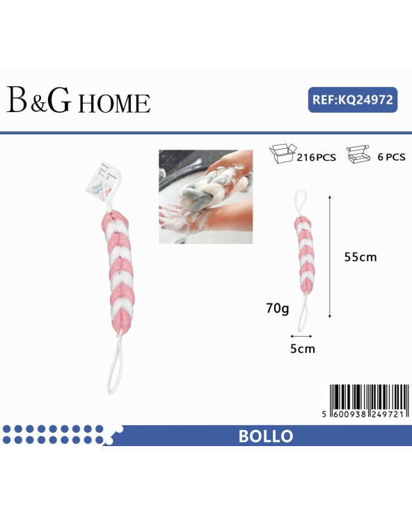 Σφουγγάρια μπάνιου δίχτυ σε σετ 6Χ - Pink