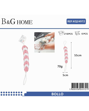 Σφουγγάρια μπάνιου δίχτυ σε σετ 6Χ - Pink