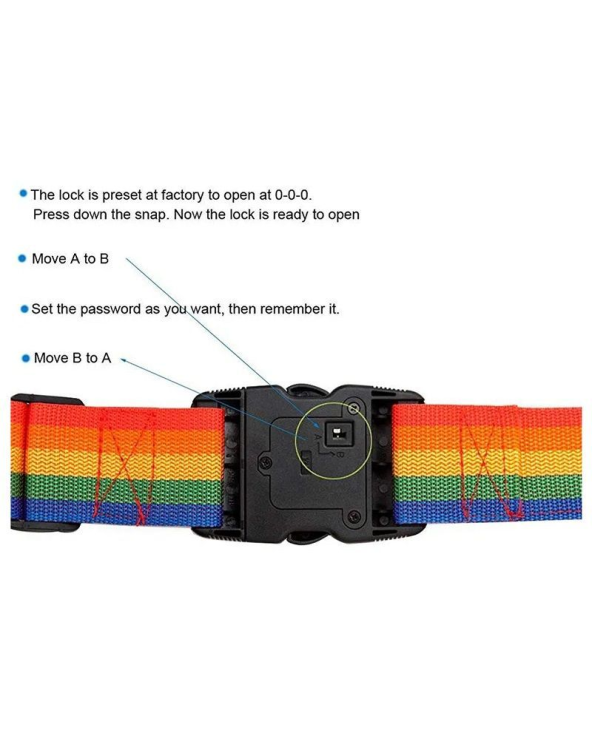Ιμάντας ασφαλείας αποσκευών με κωδικό - TSA319