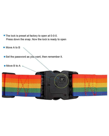 Ιμάντας ασφαλείας αποσκευών με κωδικό - TSA319