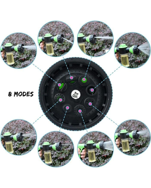 Πιστόλι ποτίσματος για λάστιχο με δοχείο σαπουνιού