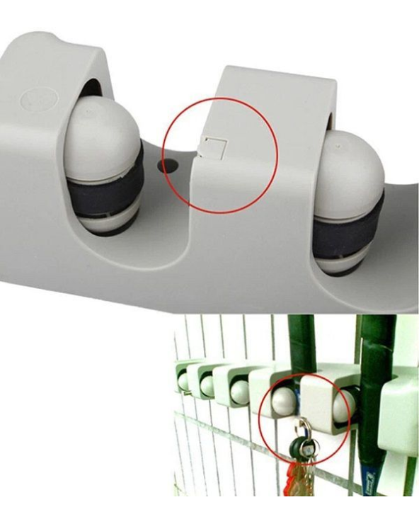 Επιτοίχια βάση για σκούπες 5 θέσεων - 3902-5