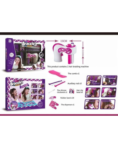 Σετ για πλεξουδάκια μαλλιών με σχέδια - 892DIY