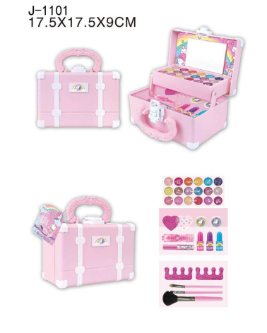 Σετ βαλιτσάκι ομορφιάς - Make up & Nails - J-1101
