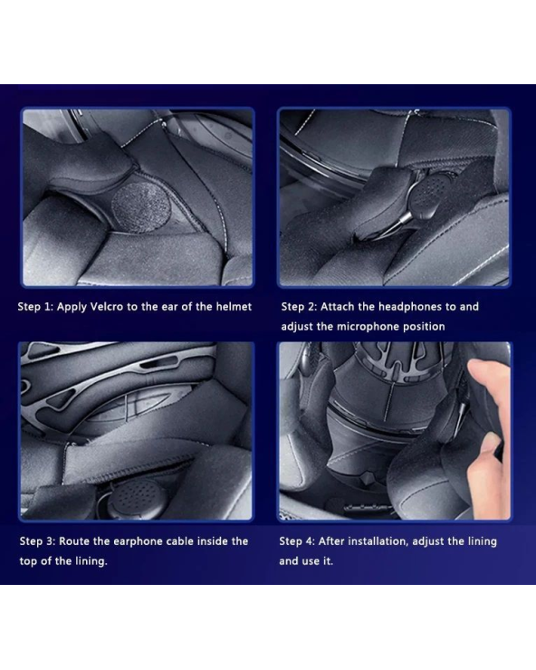 Ασύρματη ενδοεπικοινωνία κράνους μοτοσυκλέτας - Bluetooth - GT0 - Fineblue