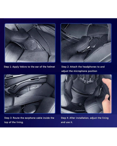 Ασύρματη ενδοεπικοινωνία κράνους μοτοσυκλέτας - Bluetooth - GT0 - Fineblue