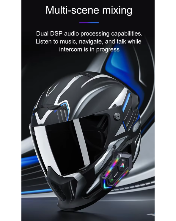 Ασύρματη ενδοεπικοινωνία κράνους μοτοσυκλέτας - Bluetooth - Y20-MAX