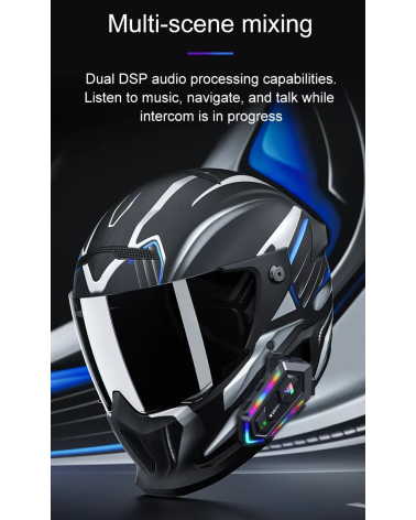 Ασύρματη ενδοεπικοινωνία κράνους μοτοσυκλέτας - Bluetooth - Y20-MAX