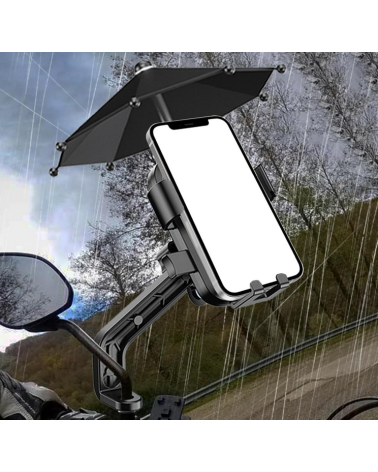 Βάση στήριξης smartphone ποδηλάτου/μοτοσυκλέτας με σκίαστρο - YC-M2S - 811900 - Pink