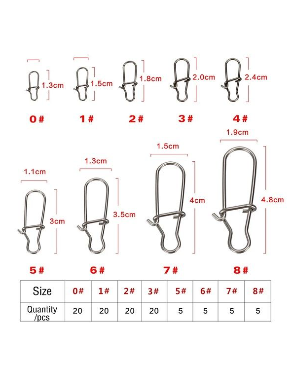 Σετ παραμάνες ψαρέματος σε θήκη - 100pcs