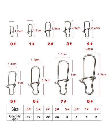 Σετ παραμάνες ψαρέματος σε θήκη - 100pcs