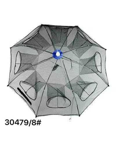 Πτυσσόμενη παγίδα ψαρέματος γαρίδων - 8 θήκες